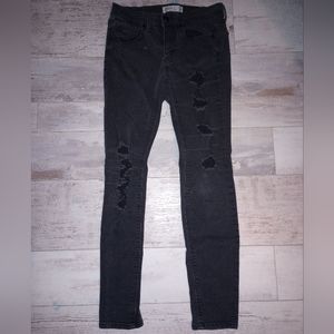 Black Mudd low rise skinny jeans